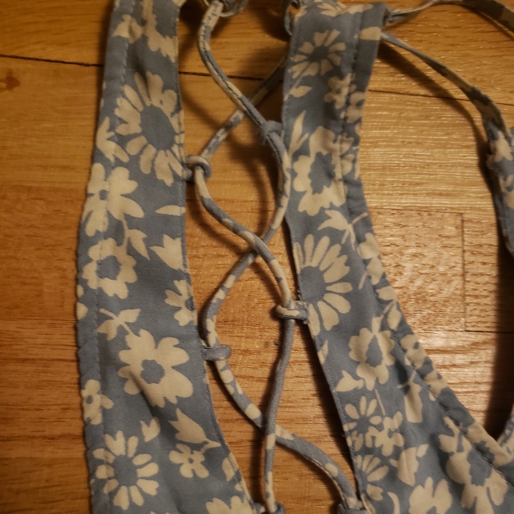 UO Kimchi Blue Floral Halter Style Mini Dress - Picture 8 of 11